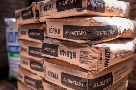 Смесь сухая цементная штукатурная "ВОЛМА-Аквастарт", 25 кг